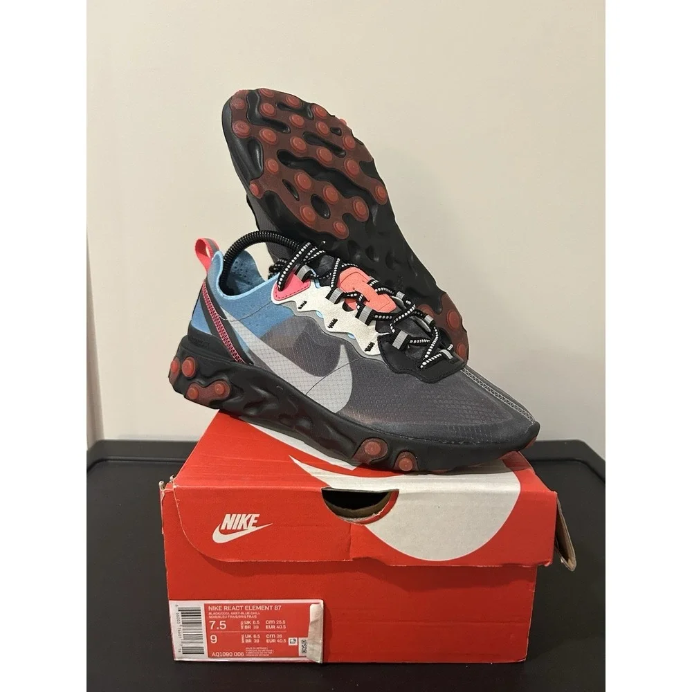 Size 7.5 Nike React Element 87 Mens Shoes AQ1090-006 TRIED ON